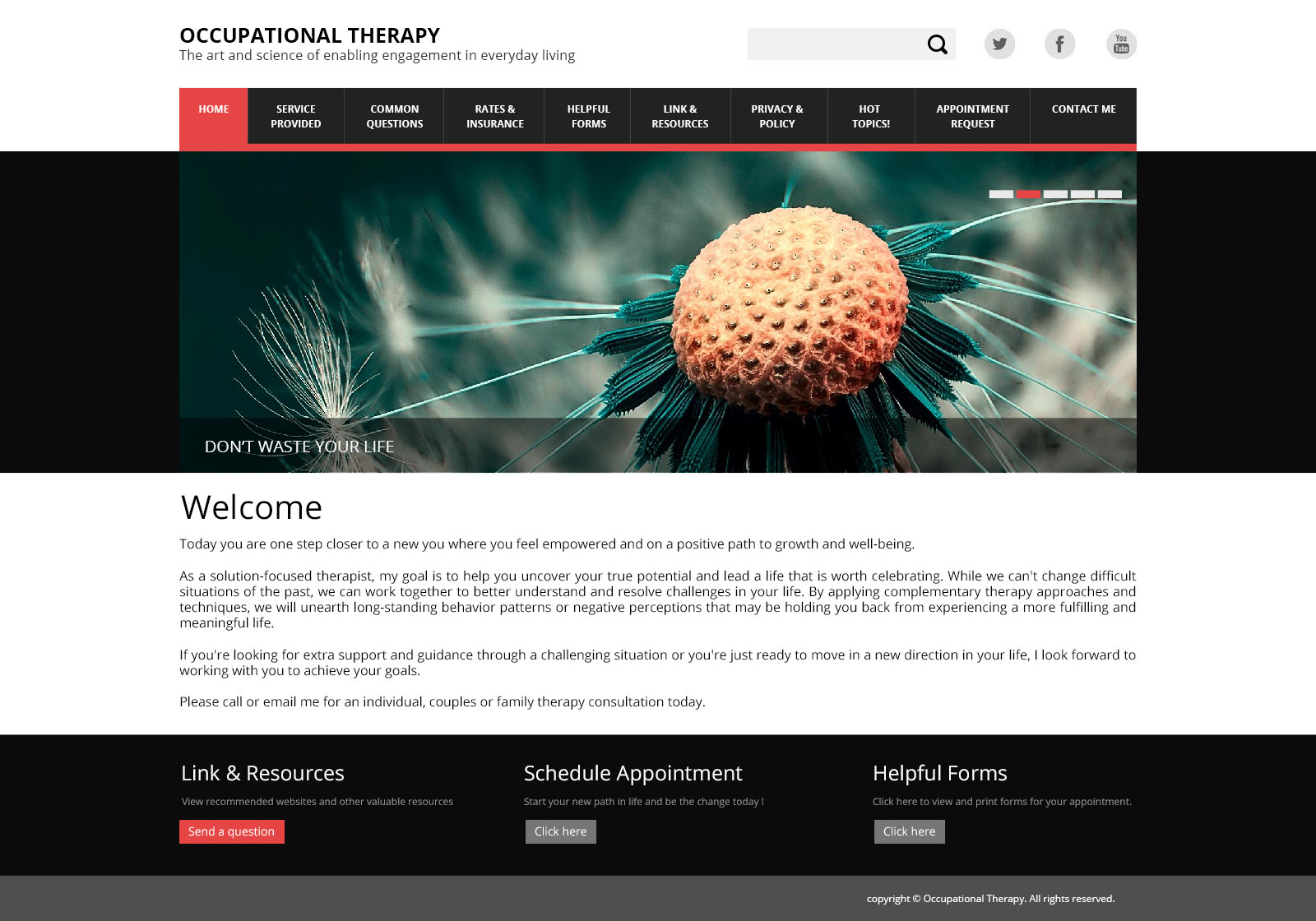 Web Design Occupational Therapy
