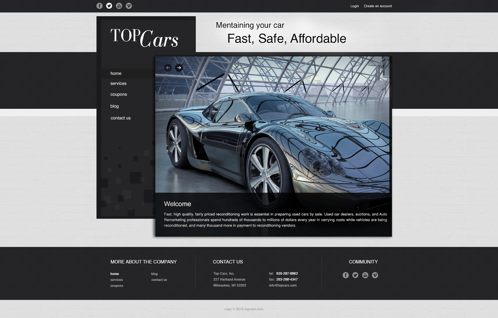 Web Design Top Cars